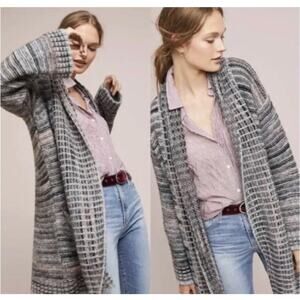 Anthropologie Akemi + Kin Knit Open Cozy Striped Cardigan
